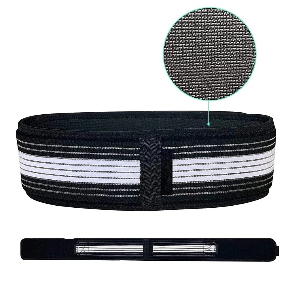 Sacroiliac Hip Support Belt - Adjustable Compression Belt for the Hips and Lower Back, One Size, Black