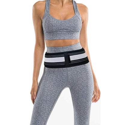 Sacroiliac Hip Support Belt - Adjustable Compression Belt for the Hips and Lower Back, One Size, Black