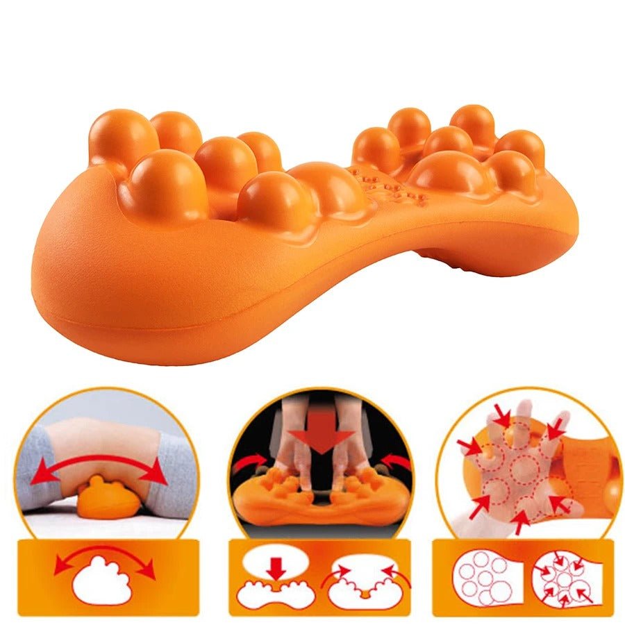Lumbar Massager Back Massage Cushion - Relieve Muscle Pain and Tension in Neck, Shoulders, Back, Lumbar, and Legs