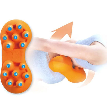 Lumbar Massager Back Massage Cushion - Relieve Muscle Pain and Tension in Neck, Shoulders, Back, Lumbar, and Legs