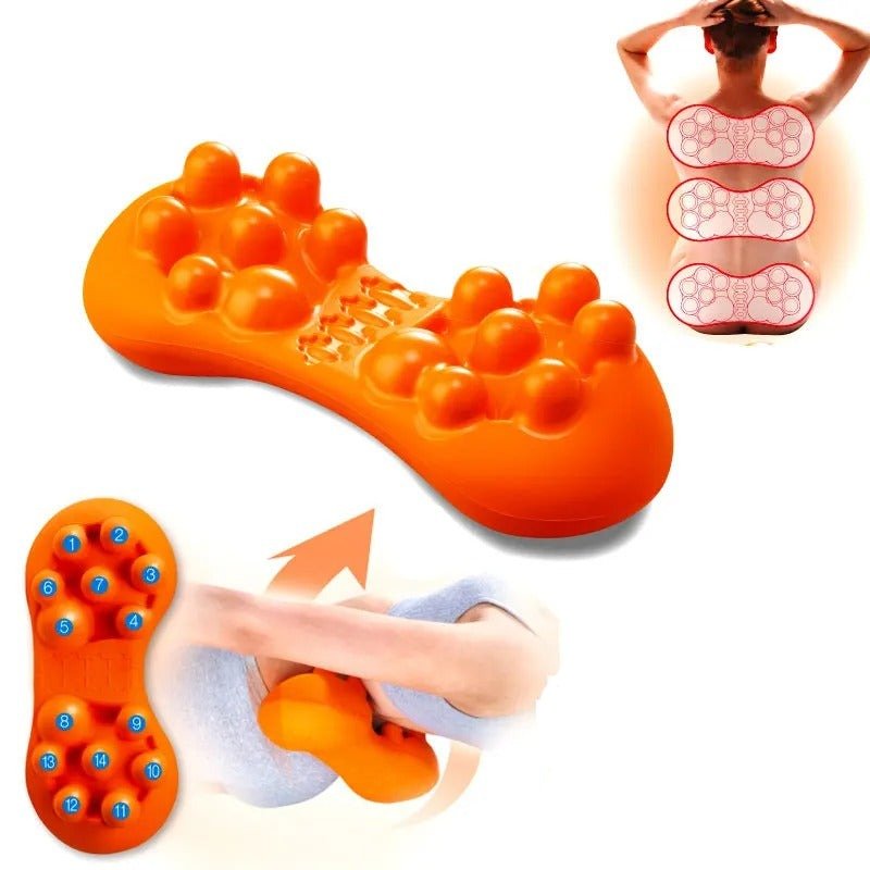 Lumbar Massager Back Massage Cushion - Relieve Muscle Pain and Tension in Neck, Shoulders, Back, Lumbar, and Legs