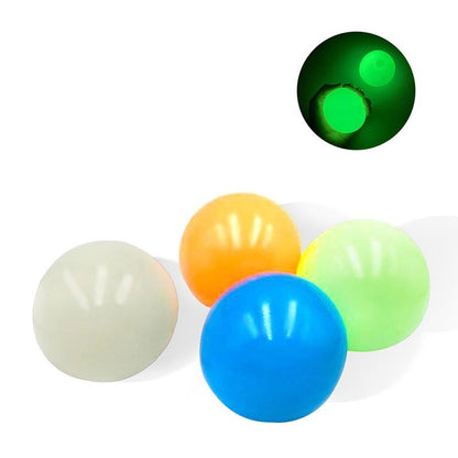 Luminous Sticky Ball - Decompression Squeeze Toy for Kids and Adults,Glow in the Dark Party Supplies 5/10pcs