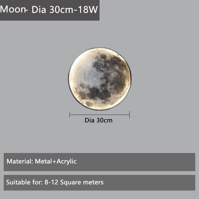 Luxury Moon Wall Lamp - Nordic Moon Light  for Living Room, Bedroom, Hallway, and Stair Aisle Entrance