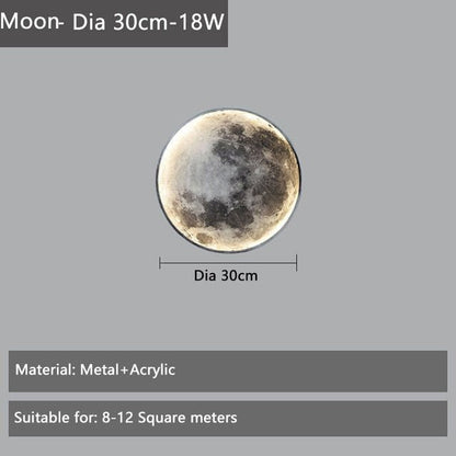 Luxury Moon Wall Lamp - Nordic Moon Light  for Living Room, Bedroom, Hallway, and Stair Aisle Entrance