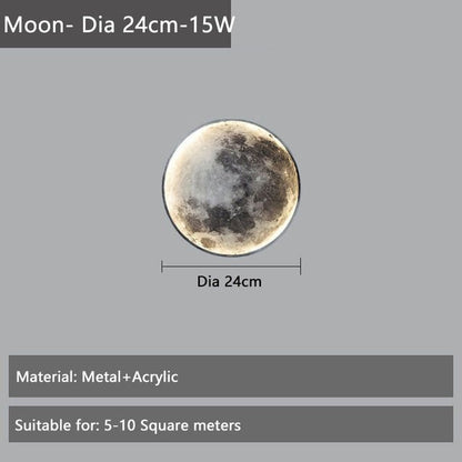Luxury Moon Wall Lamp - Nordic Moon Light  for Living Room, Bedroom, Hallway, and Stair Aisle Entrance