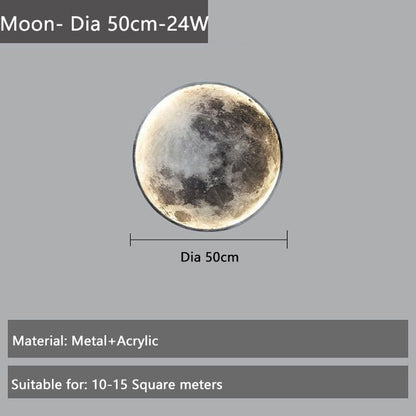 Luxury Moon Wall Lamp - Nordic Moon Light  for Living Room, Bedroom, Hallway, and Stair Aisle Entrance
