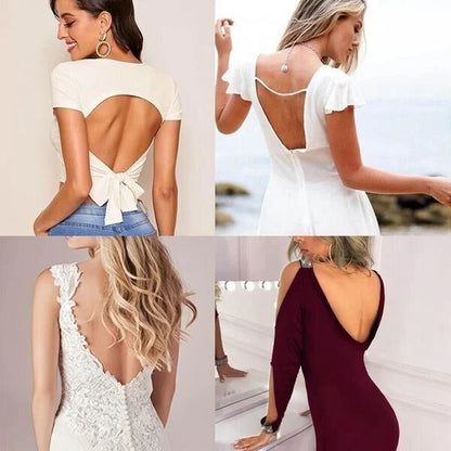 Magic Backless Bra For Low Back Dress - Bandeau Low Back Bra Straps Tube Bra with Removable Pads for Women