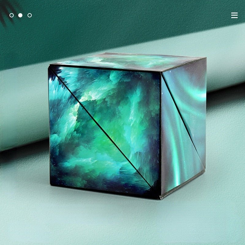 Magnetic Puzzle Cube - 3D Shape Shifting Changeable Magic Cube Fidget Toy