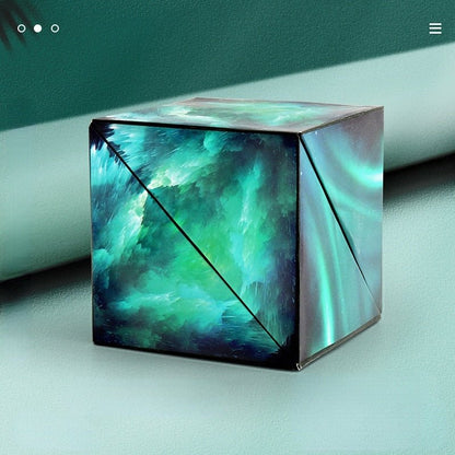 Magnetic Puzzle Cube - 3D Shape Shifting Changeable Magic Cube Fidget Toy