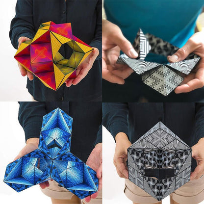 Magnetic Puzzle Cube - 3D Shape Shifting Changeable Magic Cube Fidget Toy