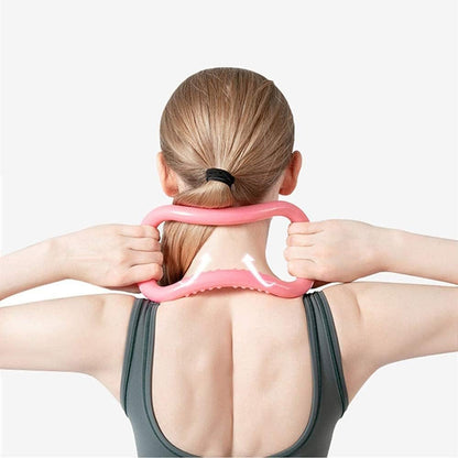 Magic Pilates Ring – Small Yoga Stretch Ring with Massage Nubs for Neck, Back & Calf
