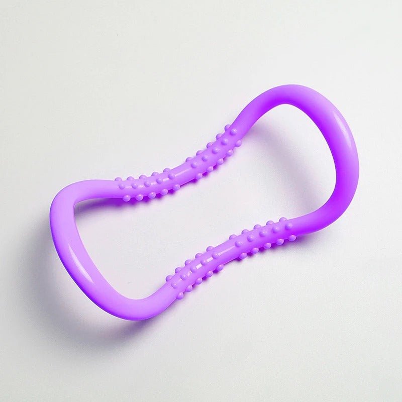 Magic Pilates Ring – Small Yoga Stretch Ring with Massage Nubs for Neck, Back & Calf