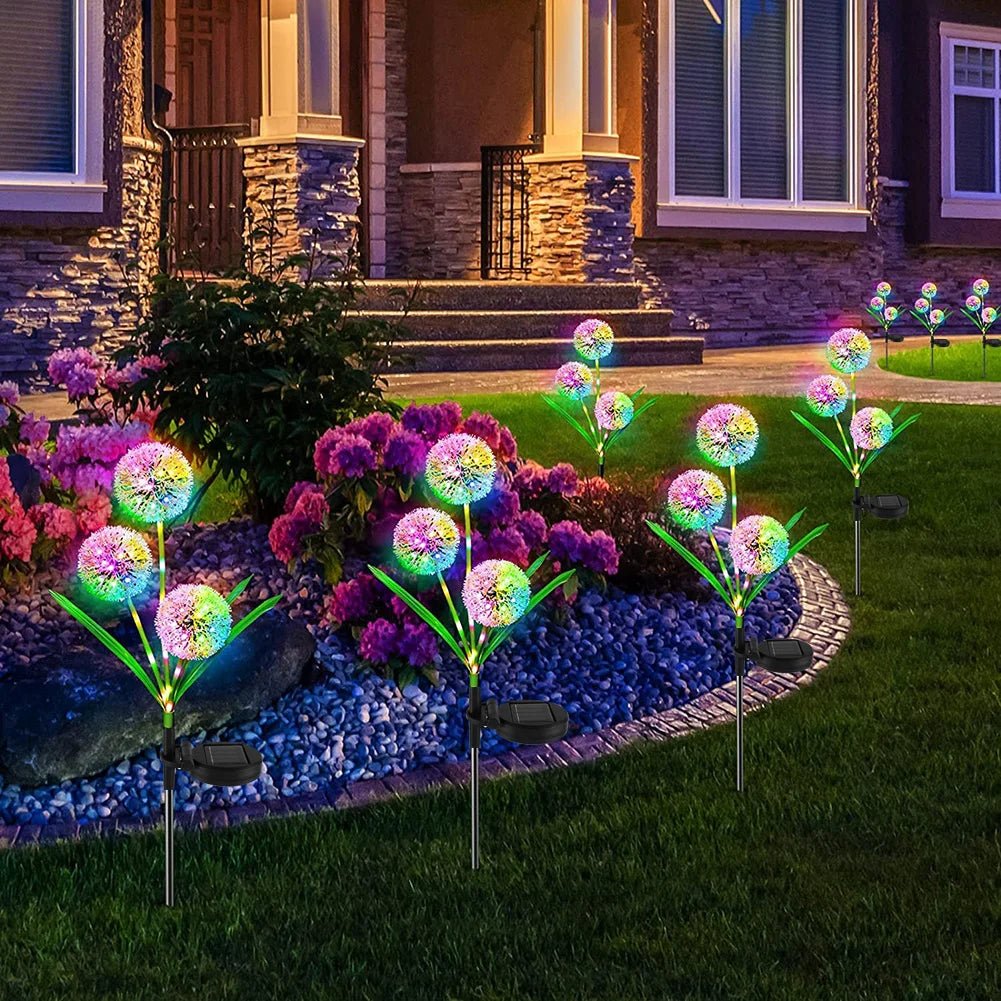 Magical Solar Dandelion Garden Lights – Enchanting Firework LED Fairy Lamps for Garden & Outdoor Decor