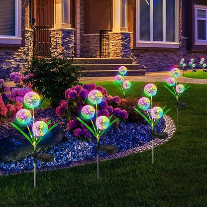 Magical Solar Dandelion Garden Lights – Enchanting Firework LED Fairy Lamps for Garden & Outdoor Decor