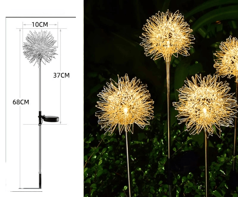Magical Solar Dandelion Garden Lights – Enchanting Firework LED Fairy Lamps for Garden & Outdoor Decor