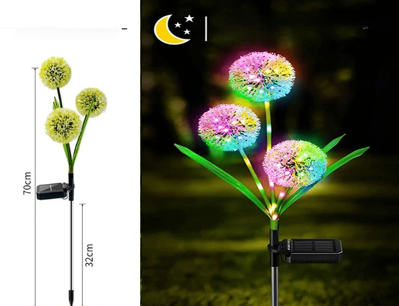 Magical Solar Dandelion Garden Lights – Enchanting Firework LED Fairy Lamps for Garden & Outdoor Decor