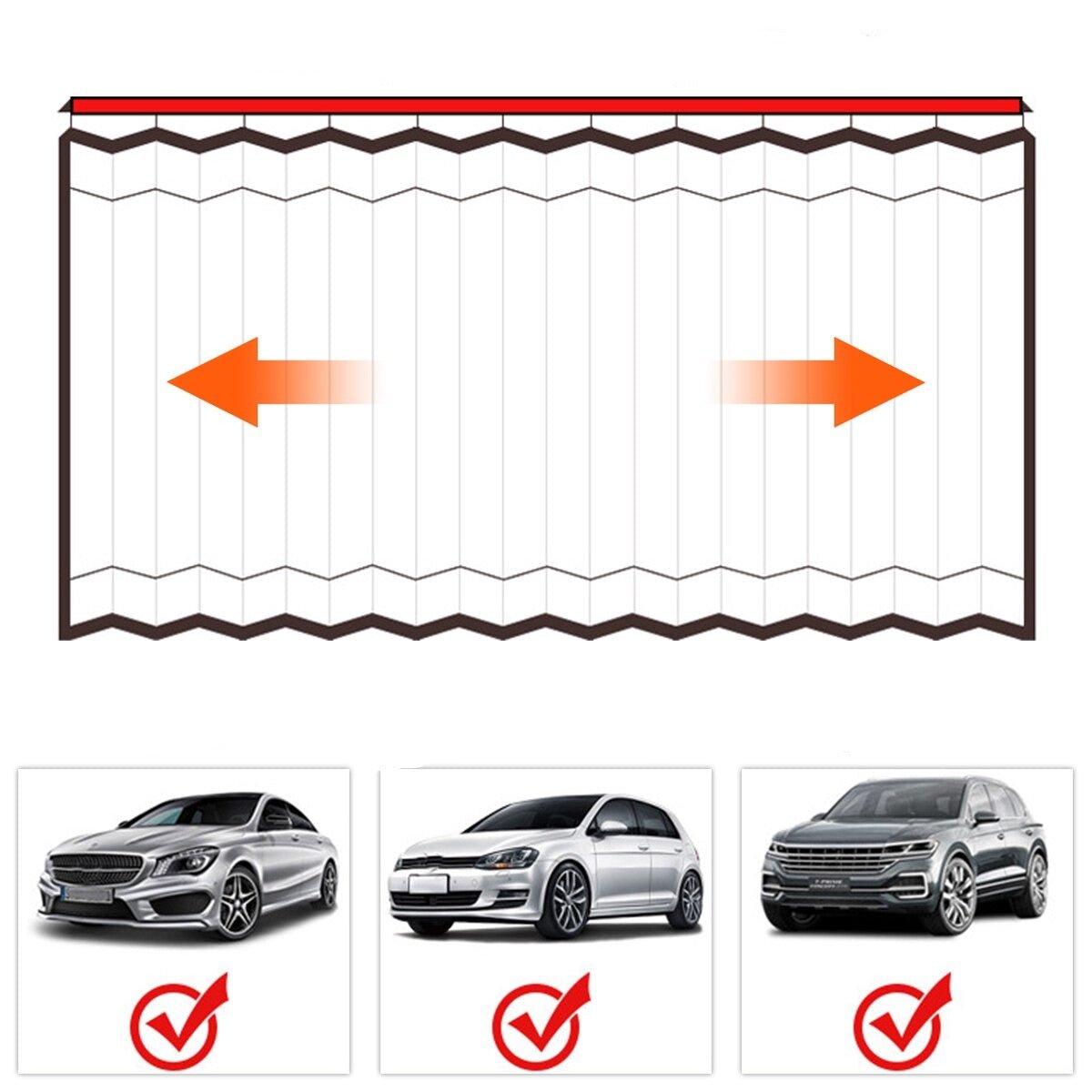 Magnetic Car Window Sliding Curtain - Car Sunshade Magnetic Side Window Curtain