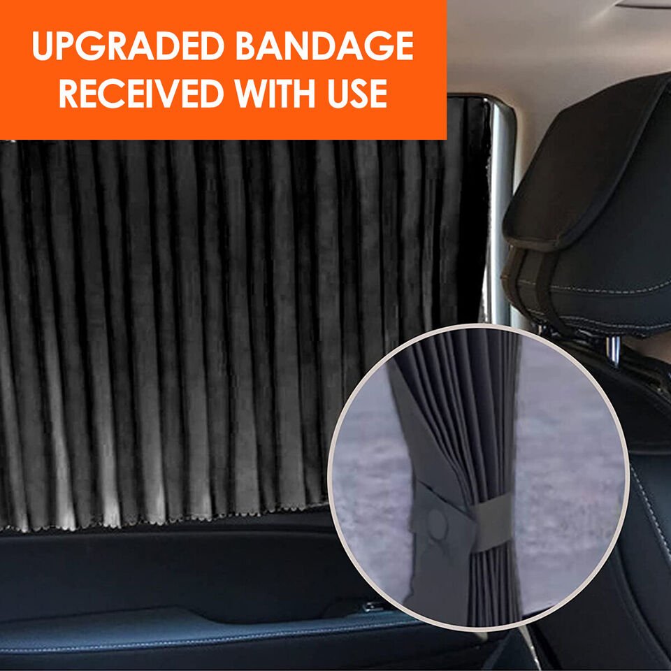 Magnetic Car Sun Shade Window Sliding Curtain - Car Window Sun Shades Universal Privacy Magnetic Car Window Curtains Slidable Sun Protection