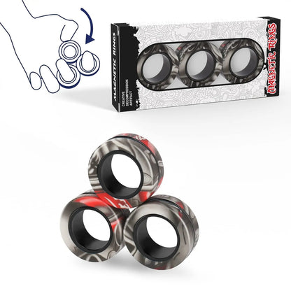 Magnetic Fidget Ring Toys – Mesmerizing Spin & Stress Relief for Anxiety, ADHD, and Focus