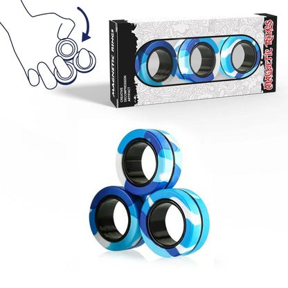 Magnetic Fidget Ring Toys – Mesmerizing Spin & Stress Relief for Anxiety, ADHD, and Focus