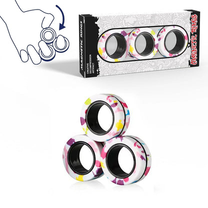 Magnetic Fidget Ring Toys – Mesmerizing Spin & Stress Relief for Anxiety, ADHD, and Focus