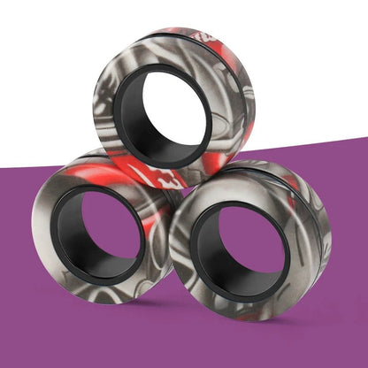 Magnetic Fidget Ring Toys – Mesmerizing Spin & Stress Relief for Anxiety, ADHD, and Focus