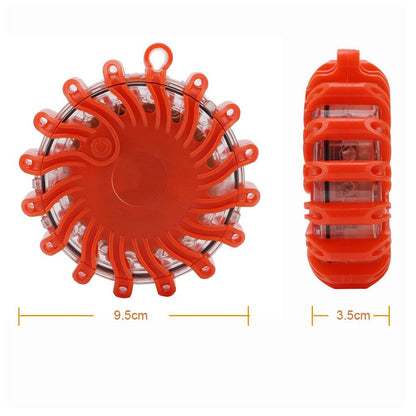 Magnetic LED Emergency Safety Flare - Road Safety Flashing Red Warning Lamp for Boat & Vehicles