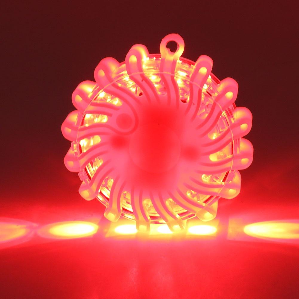 Magnetic LED Emergency Safety Flare - Road Safety Flashing Red Warning Lamp for Boat & Vehicles