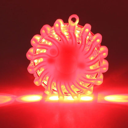 Magnetic LED Emergency Safety Flare - Road Safety Flashing Red Warning Lamp for Boat & Vehicles
