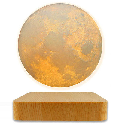 Magnetic Levitating Moon, Jupiter & Saturn Lamp – 3D Floating Light for Romantic Home Décor
