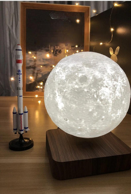 Magnetic Levitating Moon, Jupiter & Saturn Lamp – 3D Floating Light for Romantic Home Décor