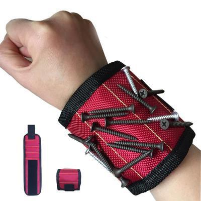 Strong Magnetic Wristband - Portable Tool For Screw, Nail, Nut, Bolt, and Drill Bit