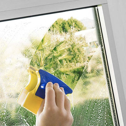 Magnetic Window Cleaner – Double-Sided Glass Cleaning Tool with Squeegee, for Single-Pane Windows