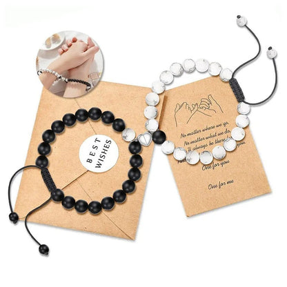 Matching Couple Bracelets - Magnetic Connecting Love Bracelets Perfect for Valentine's Day