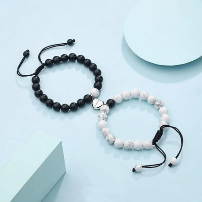 Matching Couple Bracelets - Magnetic Connecting Love Bracelets Perfect for Valentine's Day