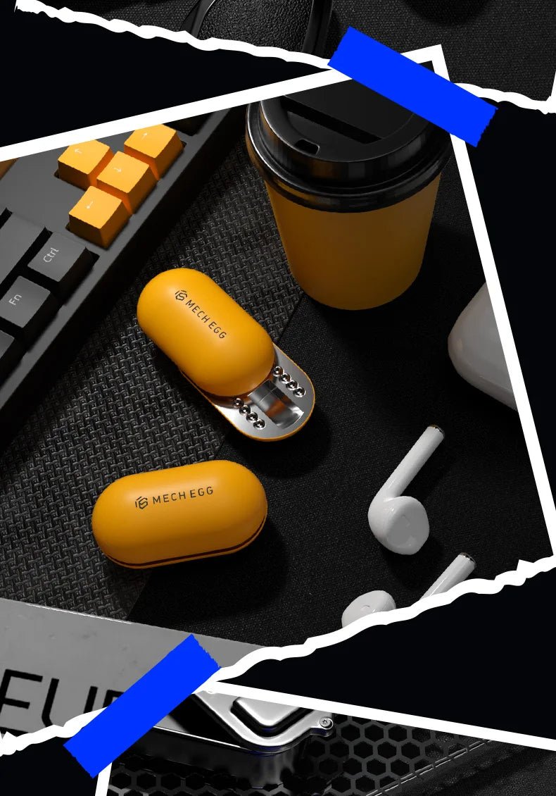 Mech Egg Metal Fidget Slider Toy – The Ultimate Stress-Relief Toy for Focus & Relaxation Perfect for ADHD, Anxiety, & Office Desk Fun