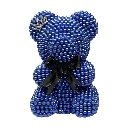 Medium Pearl Teddy Bear - Fashion Valentine’s Day Gift 25cm Pearl Bear Artificial Decoration