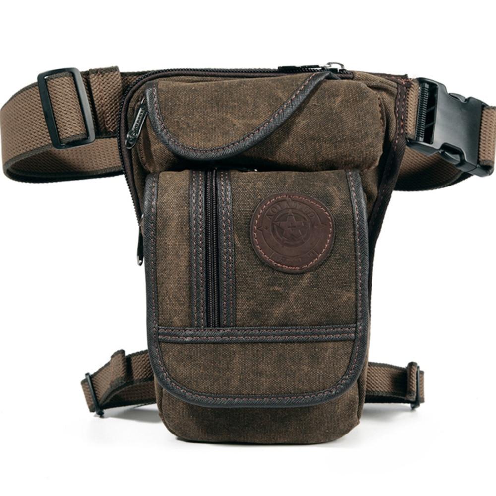Outdoor Canvas Drop Leg Bag - Multi-Purpose Motorcycle Outdoor Travel,  Hip Bag, Hiking, Climbing, Thigh Bag