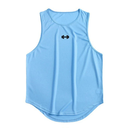 Men’s Summer Gym Tank Top – Quick-Dry Sleeveless Workout Shirt for Fitness & Basketball