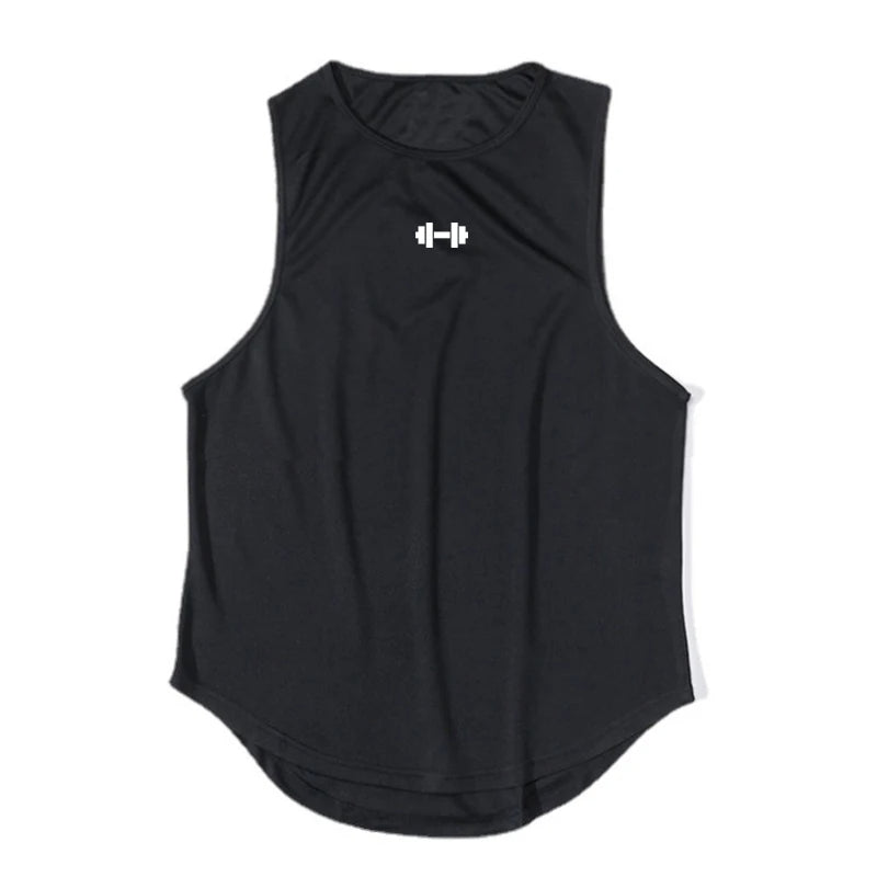 Men’s Summer Gym Tank Top – Quick-Dry Sleeveless Workout Shirt for Fitness & Basketball