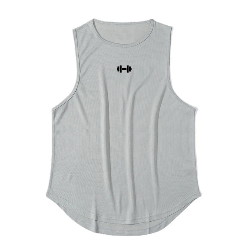 Men’s Summer Gym Tank Top – Quick-Dry Sleeveless Workout Shirt for Fitness & Basketball