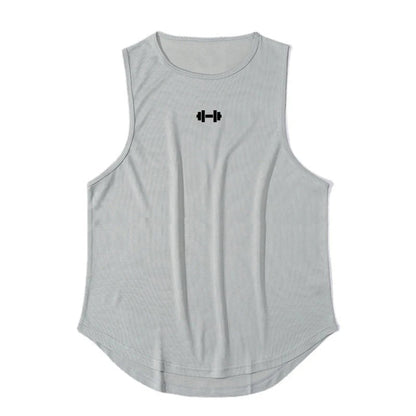 Men’s Summer Gym Tank Top – Quick-Dry Sleeveless Workout Shirt for Fitness & Basketball
