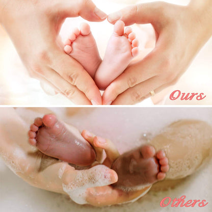 Mess-Free Baby Imprint Kit - Safe Non-toxic Baby Footprints Handprint Makers No Touch Skin Inkless Ink Pads