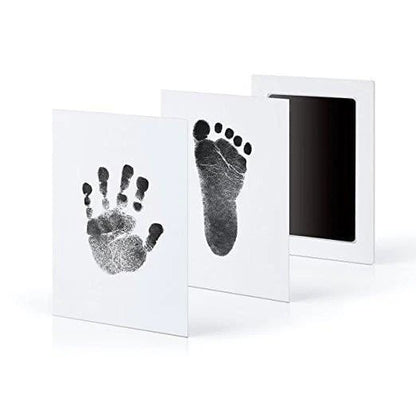 Mess-Free Baby Imprint Kit - Safe Non-toxic Baby Footprints Handprint Makers No Touch Skin Inkless Ink Pads