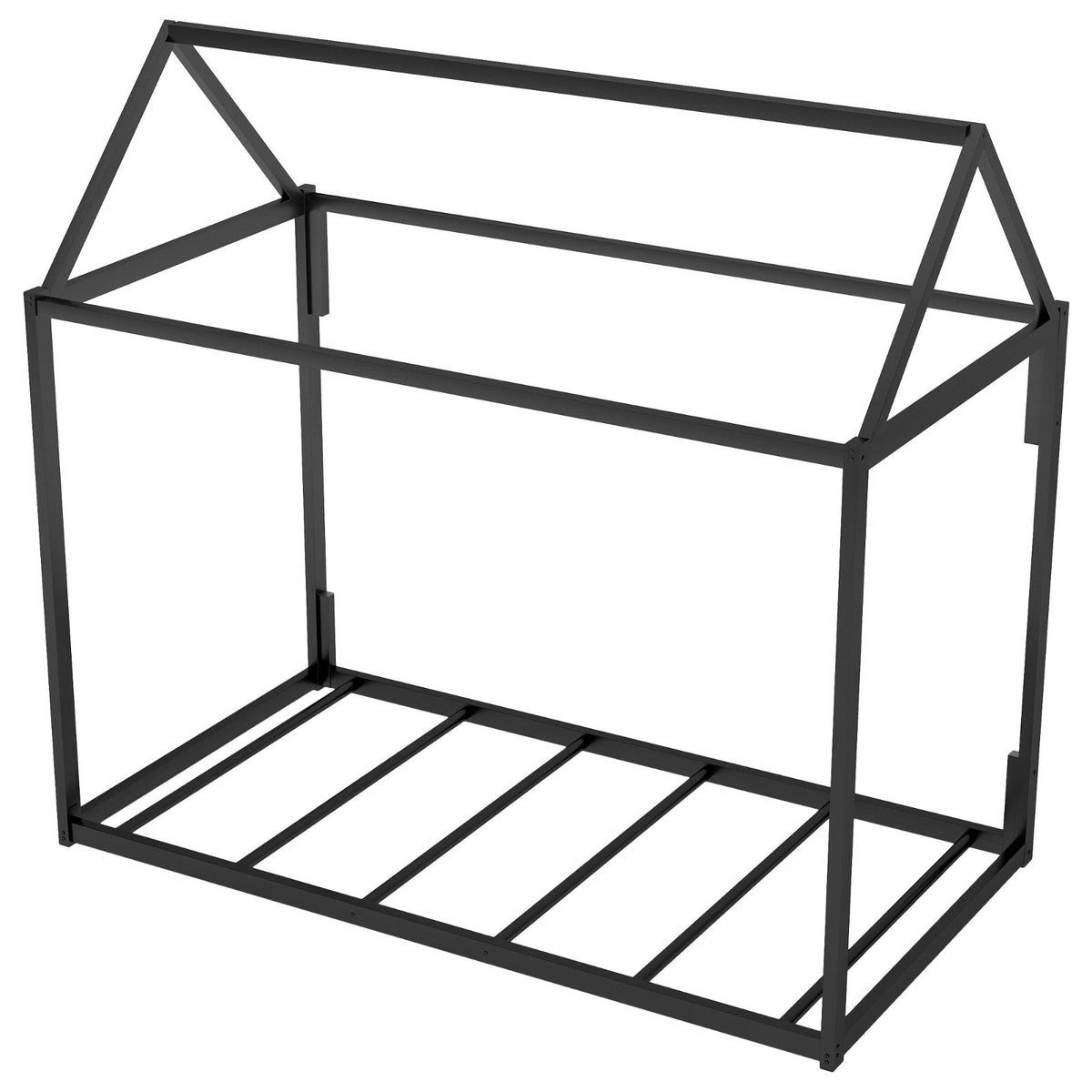 Metal House Shape Platform Bed Twin