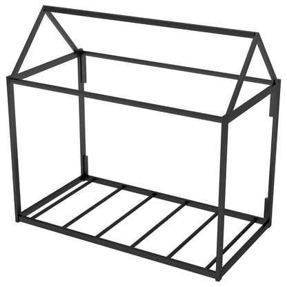 Metal House Shape Platform Bed Twin