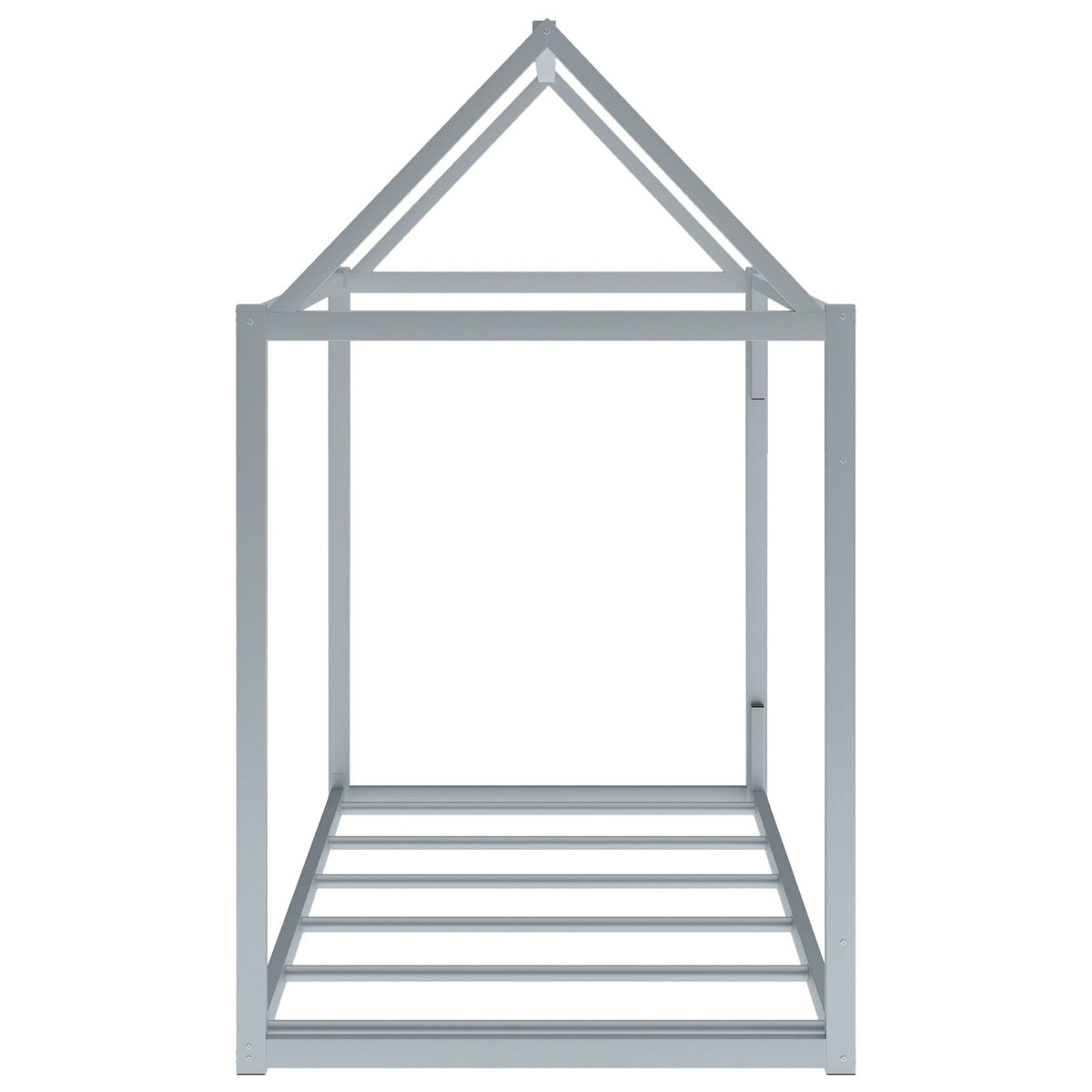 Metal House Shape Platform Bed Twin