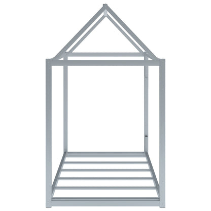 Metal House Shape Platform Bed Twin