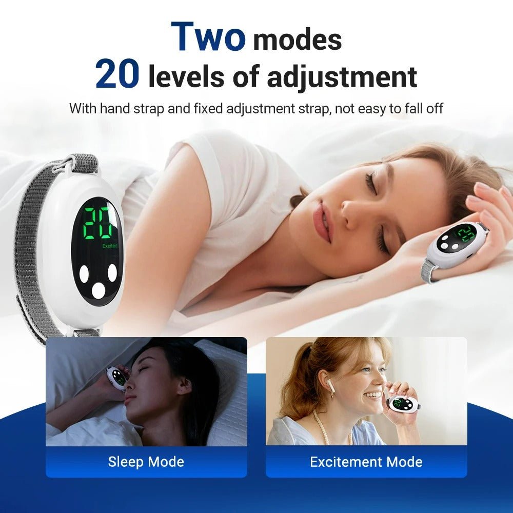 Micro-current Handheld Sleep Aid Device – 20 Gears, 2 Modes, USB Charging, Relieves Anxiety & Insomnia, Improves Sleep