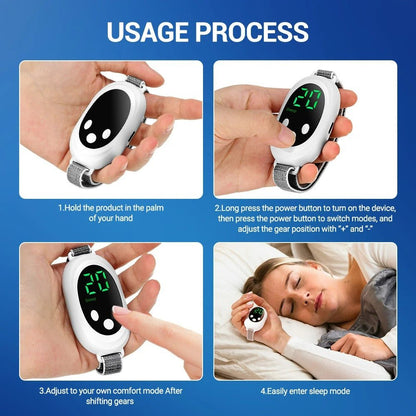Micro-current Handheld Sleep Aid Device – 20 Gears, 2 Modes, USB Charging, Relieves Anxiety & Insomnia, Improves Sleep